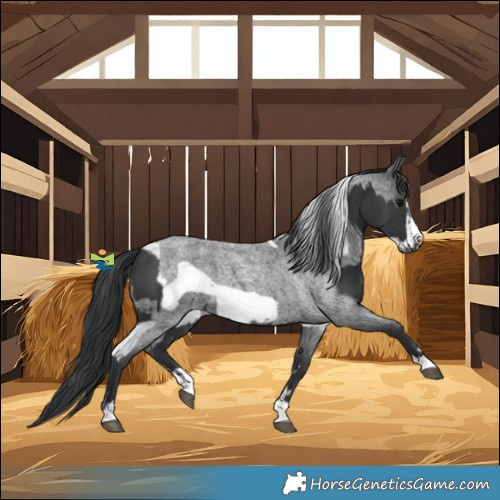 Horse Color:Black Tobiano Frame  and Blue Roan Frame 