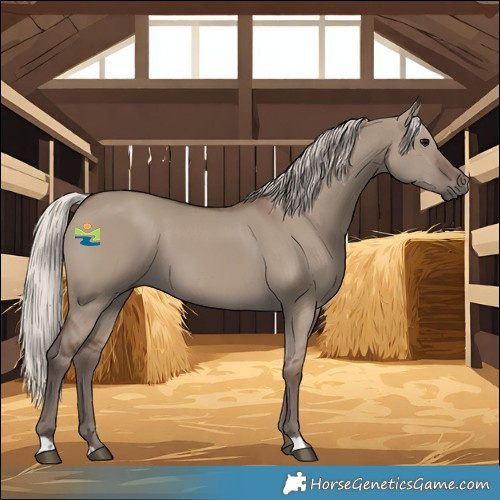 Horse Color:Silver Grullo 