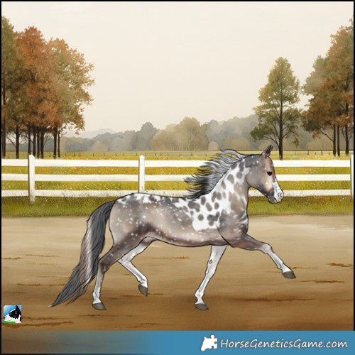 Horse Color:Blue Onyx Merle Skewed LP Spotted 