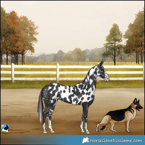 Horse Color:Liver Chestnut Splash Skewed LP Spotted 