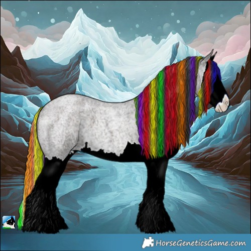 Horse Color:Painted Liver Red Roan Splash 
