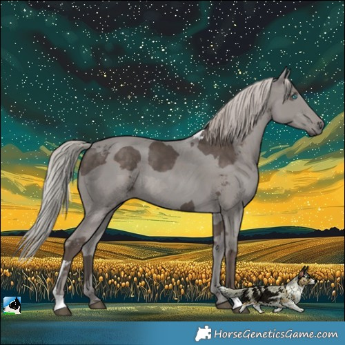 Horse Color:Silver Black Merle