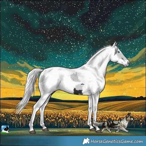 Horse Color:Black Merle