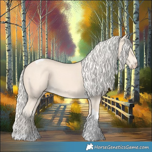 Horse Color:Cremello Tobiano 