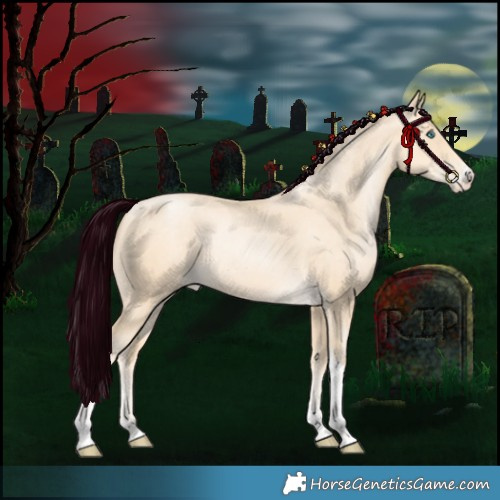 Horse Color:Silver Amber Champagne Snowdrop Pearl Sabino Tobiano 