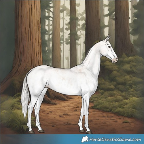 Horse Color:White Spotted Silver Bay Dun
