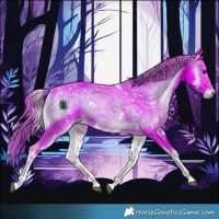 Horse Color:Watercolor White Spotted Liver Red Onyx 