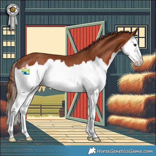 Horse Color:Chestnut Splash Rabicano 