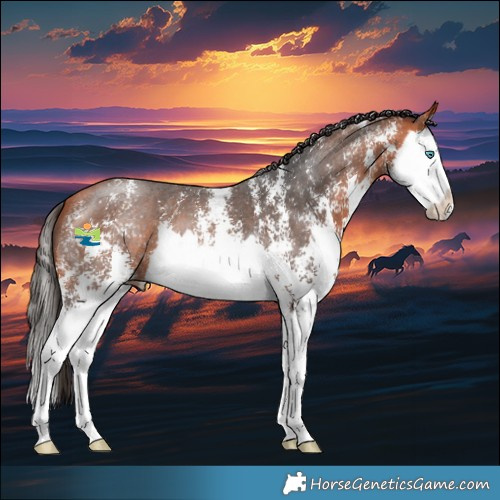 Horse Color:Bay Sabino Splash 