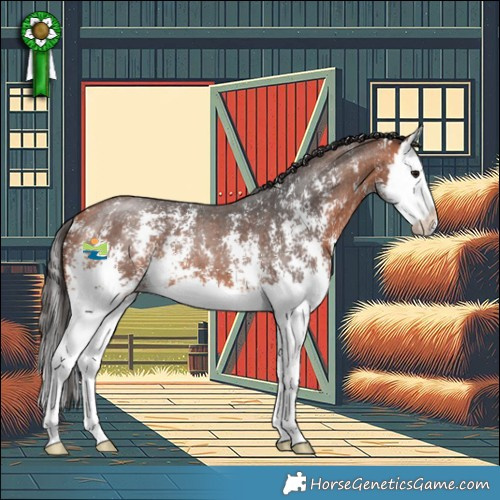 Horse Color:Bay Sabino Splash 
