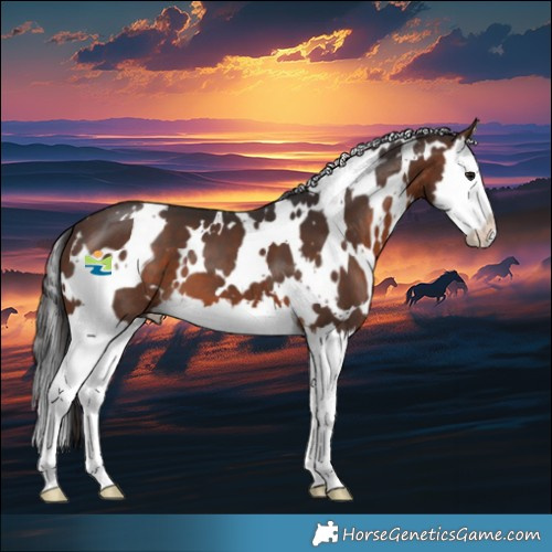 Horse Color:White Spotted Brown Splash 