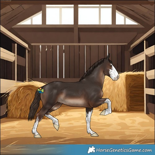 Horse Color:White Spotted Liver Chestnut 