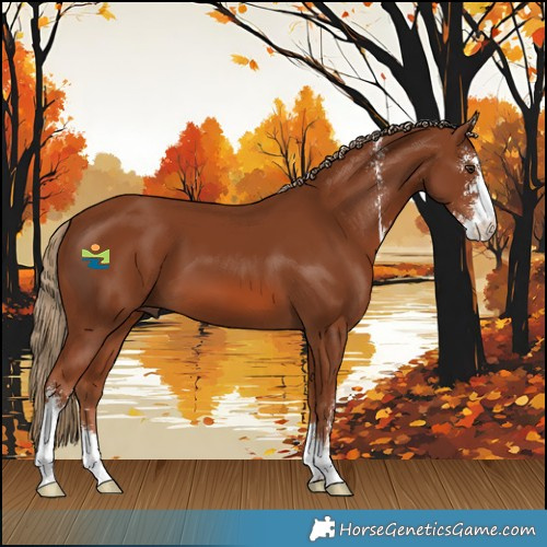 Horse Color:Chestnut Sabino 