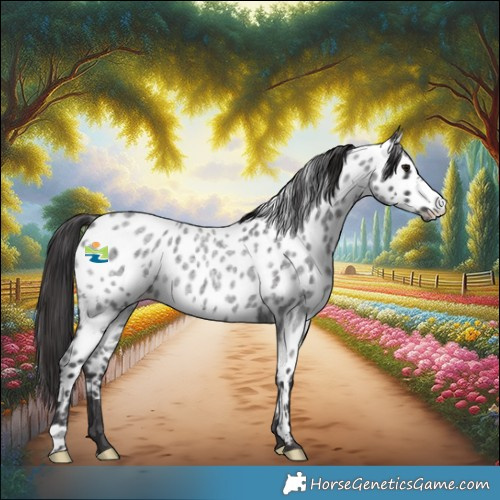 Horse Color:White Spotted Smoky Blue Roan Appaloosa Rabicano 