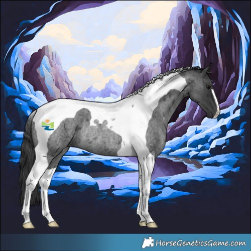 Horse Color:Blue Roan Tobiano Rabicano