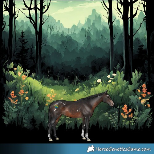 Horse Color:White Spotted Brown Tobiano Appaloosa 