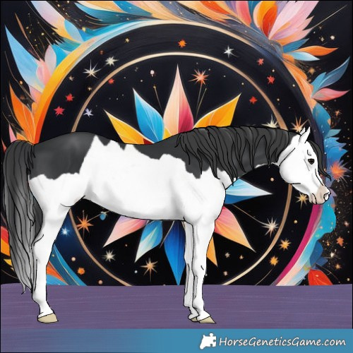 Horse Color:Black Splash