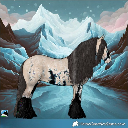 Horse Color:Bay Ice Dun Sabino