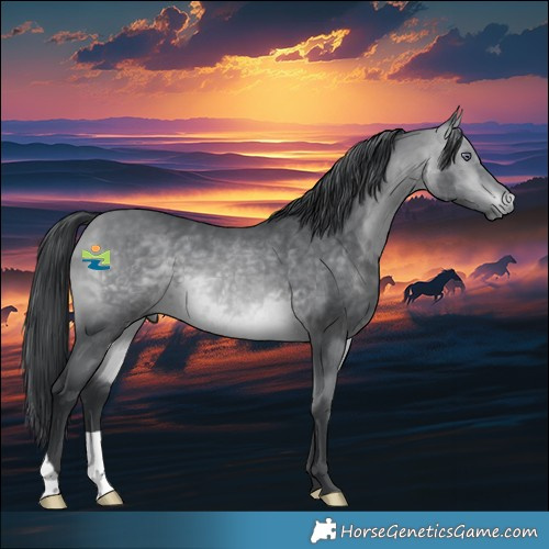 Horse Color:Bay Chinchilla 