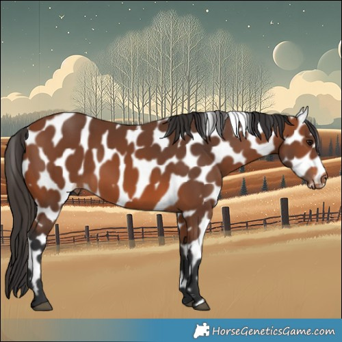 Horse Color:Bay Leopard