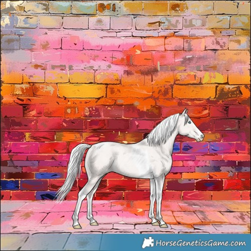 Horse Color:Cremello Tobiano