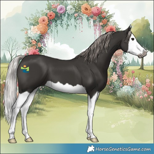 Horse Color:Gray Silver Black Splash 
