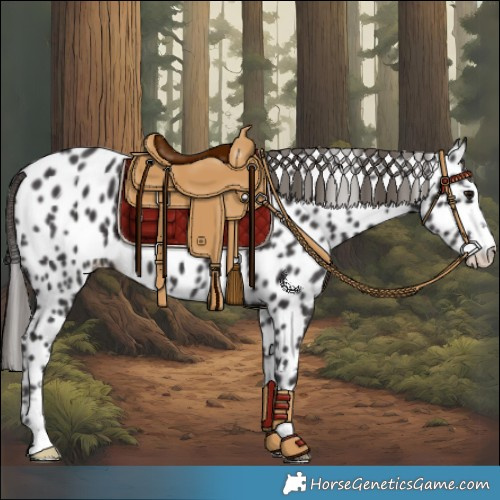 Horse Color:Smoky Black Near Leopard