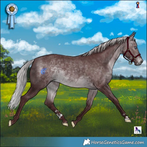 Horse Color:Chocolate Silver Brown Chinchilla Mushroom