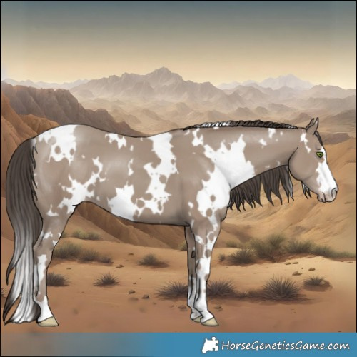 Horse Color:White Spotted Classic Champagne
