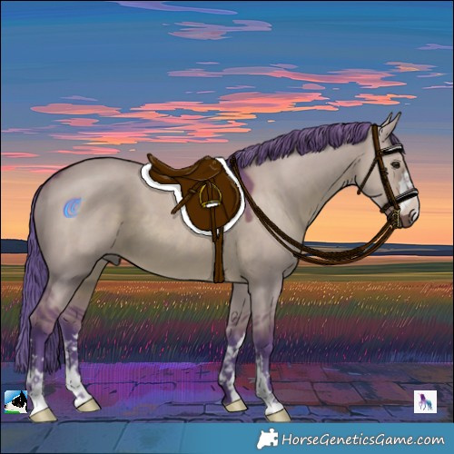 Horse Color:Watercolor Liver Red Dun 