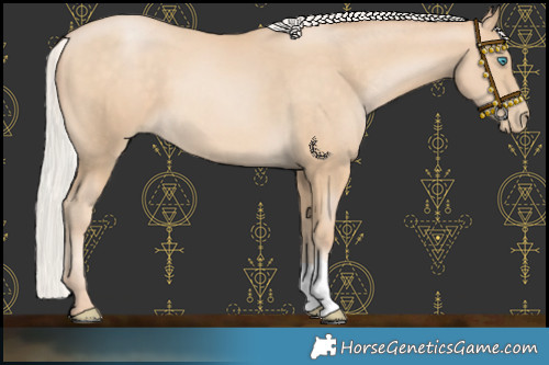 Horse Color:Silver Buckskin Pearl 