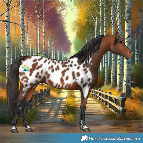 Horse Color:Bay Appaloosa 