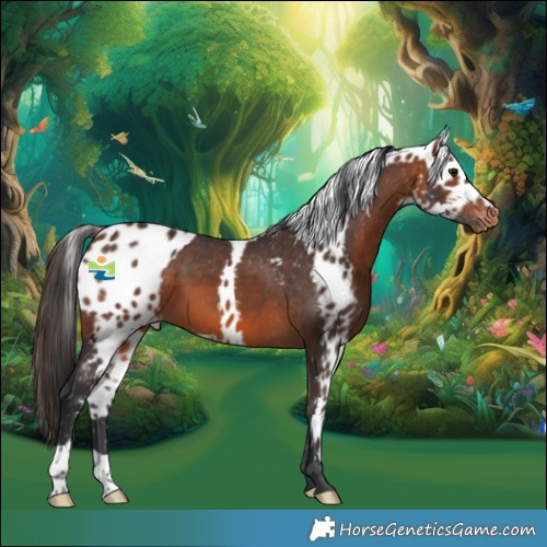 Horse Color:Bay Skewed LP Spotted 