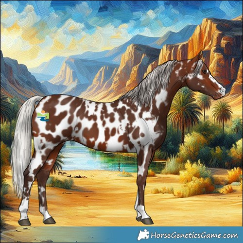 Horse Color:White Spotted Silver Bay Appaloosa