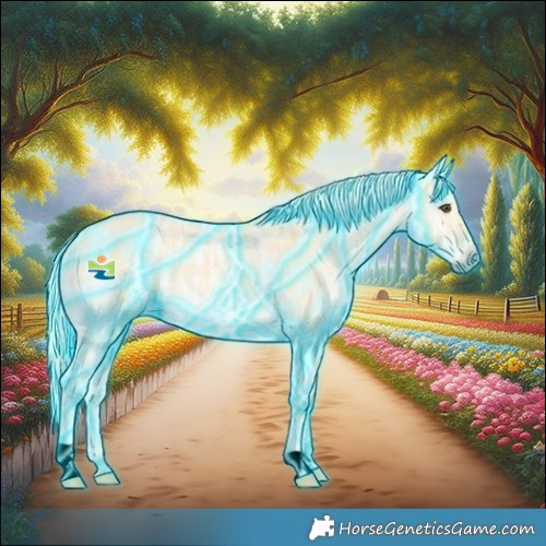 Horse Color:Void Thunderstruck Palomino Ice Dun 