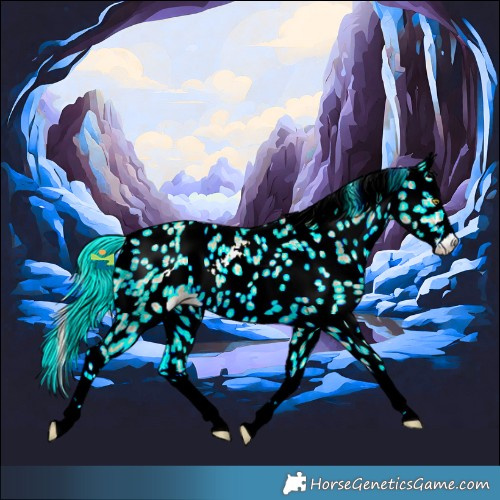 Horse Color:Plaid  White Spotted Palomino Dun Splash Leopard 