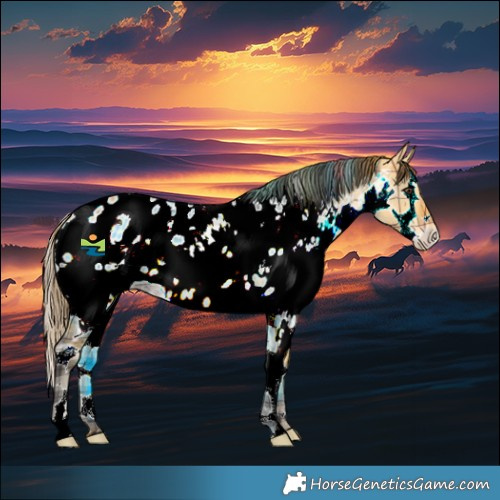 Horse Color:Plaid  Buckskin Dun Splash Tobiano Appaloosa 