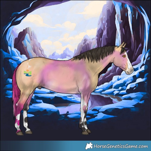 Horse Color:Buckskin Dun Splash Tobiano 