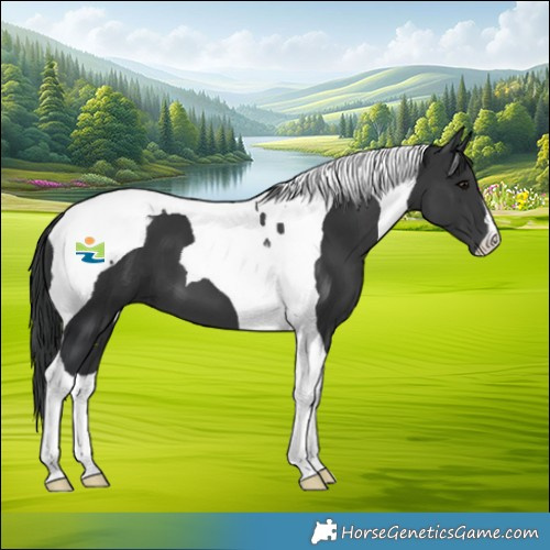 Horse Color:Black Tobiano