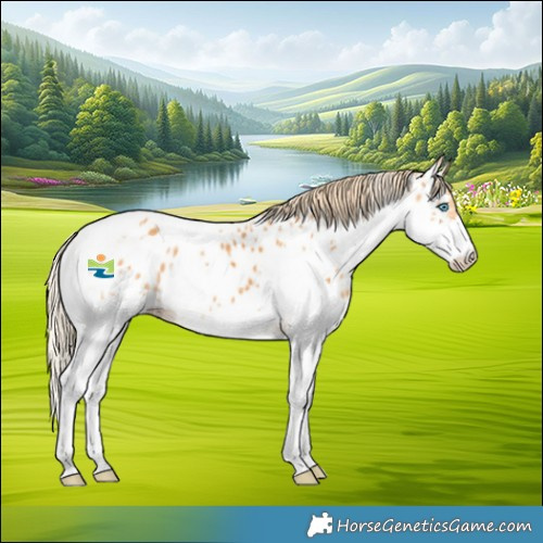 Horse Color:Palomino Splash Tobiano Appaloosa 