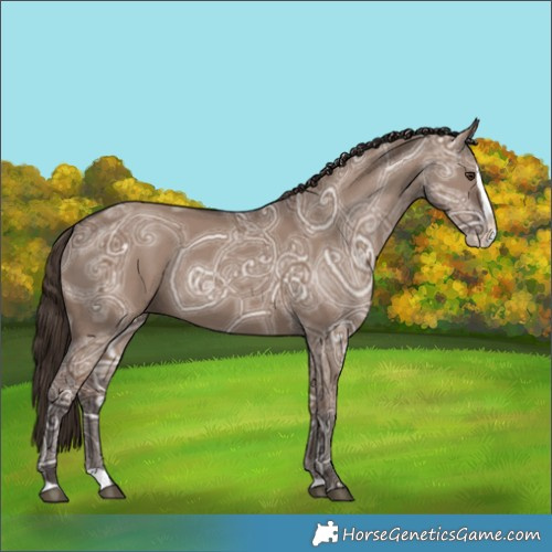 Horse Color:Liver Red Dun Ice Splash