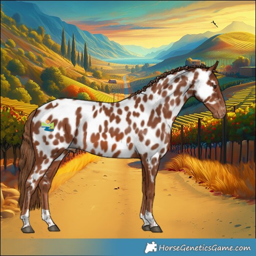 Horse Color:Chestnut Tobiano Appaloosa 