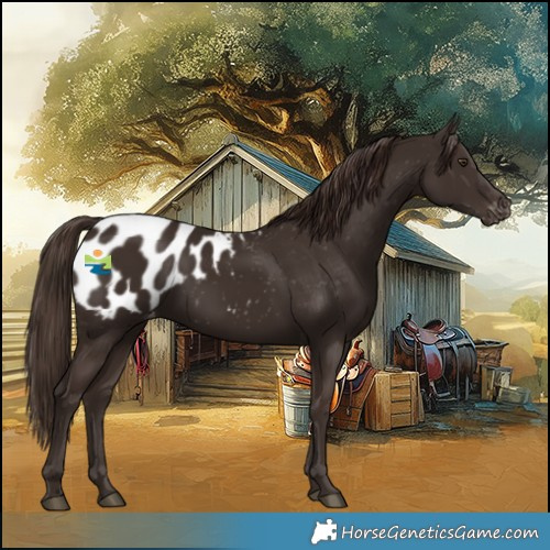 Horse Color:Liver Chestnut Appaloosa 