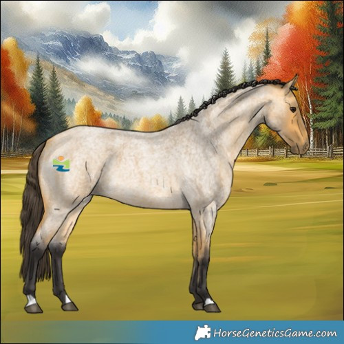 Horse Color:Buckskin Roan 