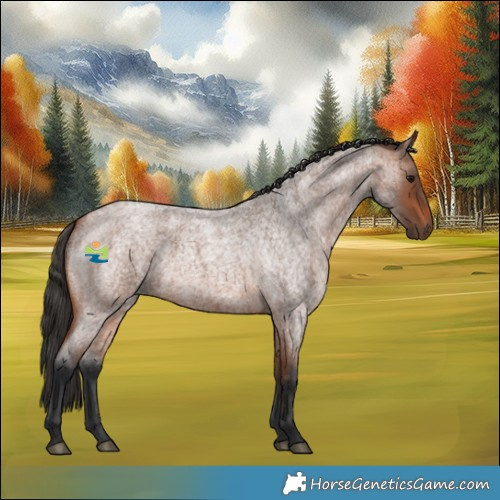 Horse Color:Bay Roan 