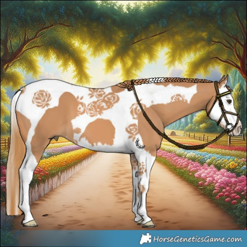Horse Color:Chestnut Splash Tobiano