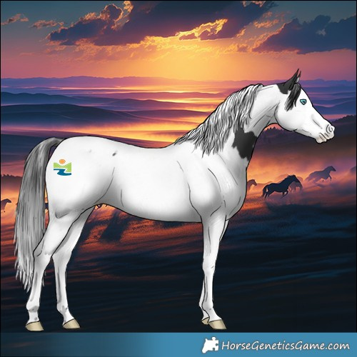 Horse Color:Black Splash Tobiano 