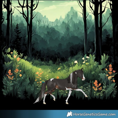 Horse Color:Liver Chestnut Splash Tobiano 