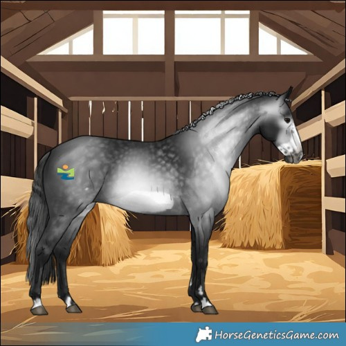 Horse Color:Gray Black Frame 