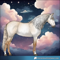 Horse Color:Gray Palomino Roan Dun